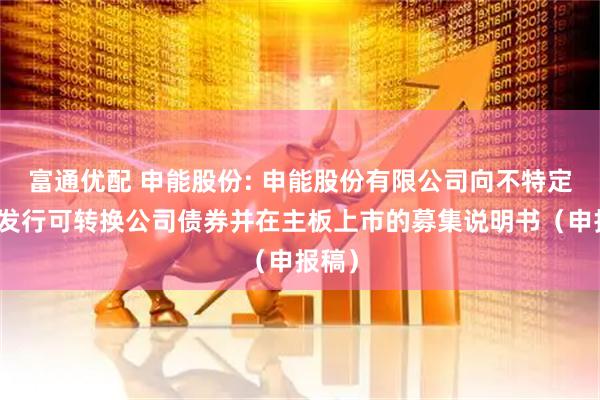 富通优配 申能股份: 申能股份有限公司向不特定对象发行可转换公司债券并在主板上市的募集说明书（申报稿）