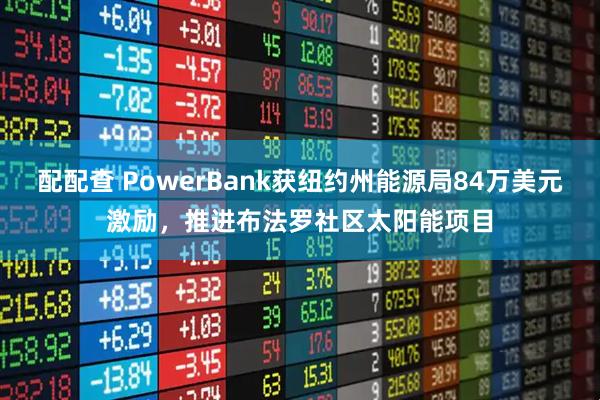 配配查 PowerBank获纽约州能源局84万美元激励,推进布法罗社区太阳能项目
